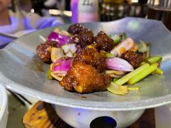 蒜香蜜汁排骨-绿茶餐厅(乐峰广场店)