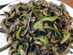 尖椒炒茄子丝-方城小吃店