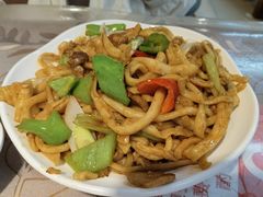 炒五花肉刀削面-韩师傅老大同刀削面(北苑路店)