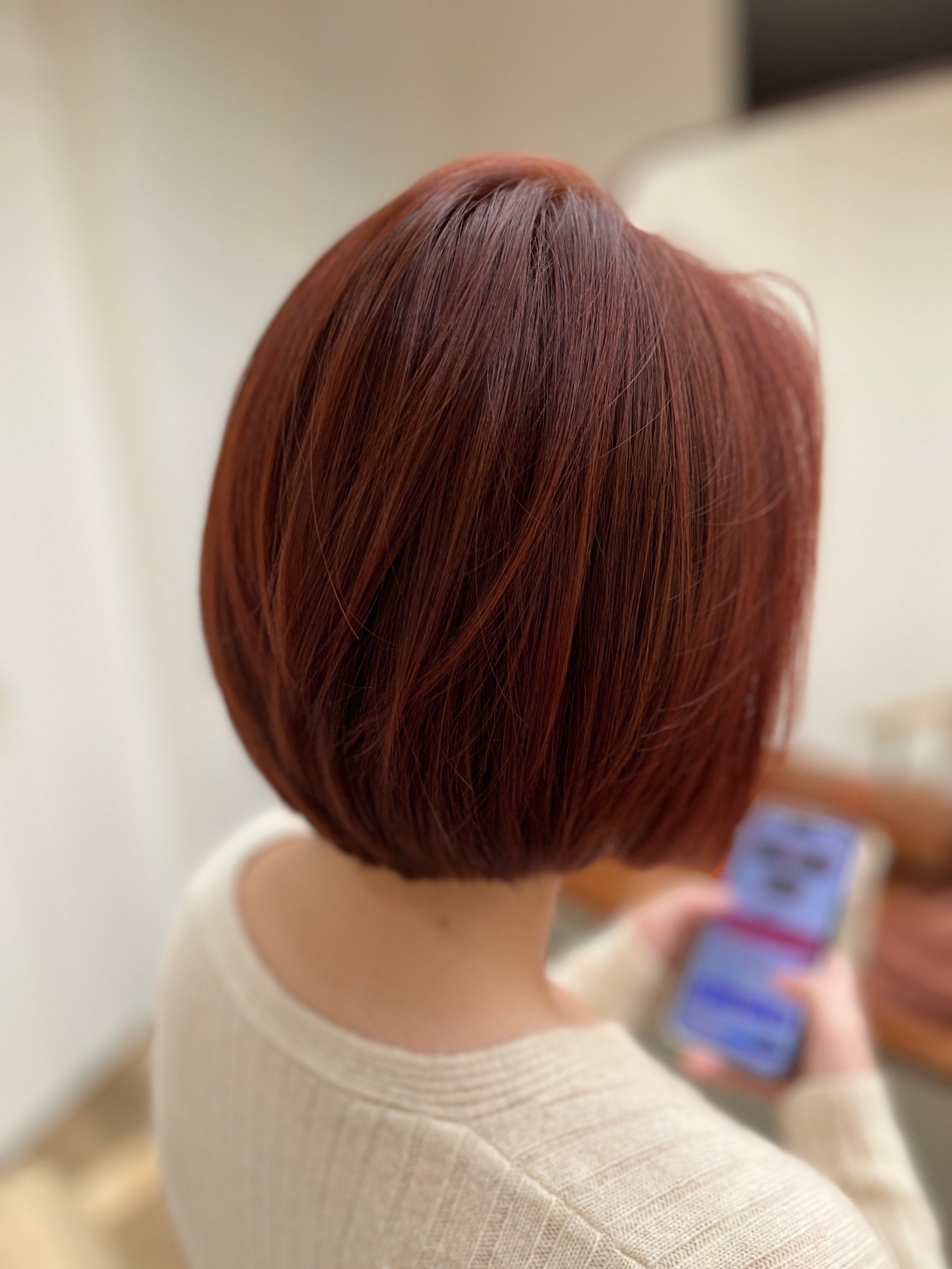 高级感短发色彩 #染发设计