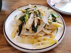 炭烧秋葵拌春笋-金豆角砂锅焖面(安贞店)