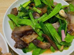 腊肉炒荷兰豆-东山茶寮(新安店)