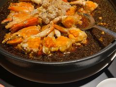 酱汁土猪肉蒸三门蟹-解香楼(八盘岭路店)