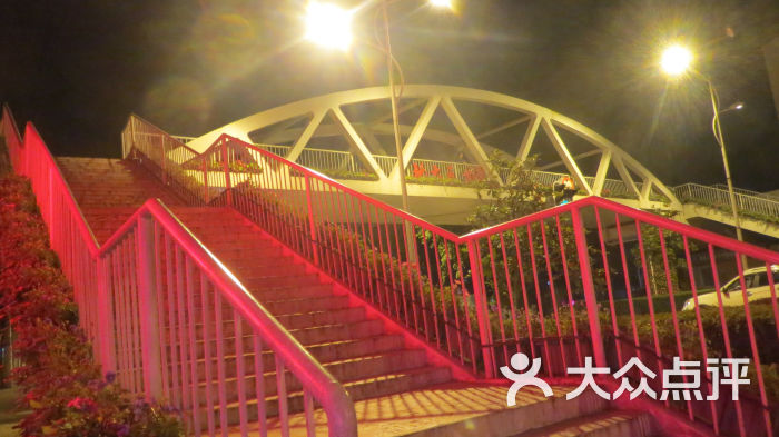 夜色下的地大天桥