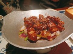 蒜香蜜汁排骨-绿茶餐厅(珞珈创意城店)