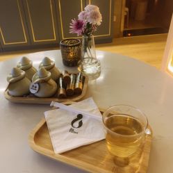 进门的茶水-栖SPA·ONDA ·海菲秀·皑皑科技美肤中心