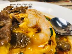 虾仁叉烧双拼滑蛋饭-旺记冰室(九龙中心大厦店)