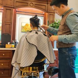 -595barbershop美式油头