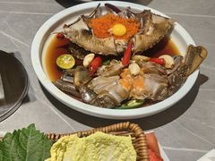 -草家酱蟹炭火烤肉店(珲春南路一店)