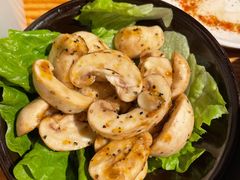 XO酱爆口蘑-胖记烤肉(湖大店)