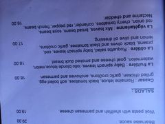 菜单-Le Comptoir de la Gastronomie