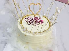 网红白色羽毛海藻款蛋糕-艾加柒克蛋糕茶歇甜品台(春熙路店)