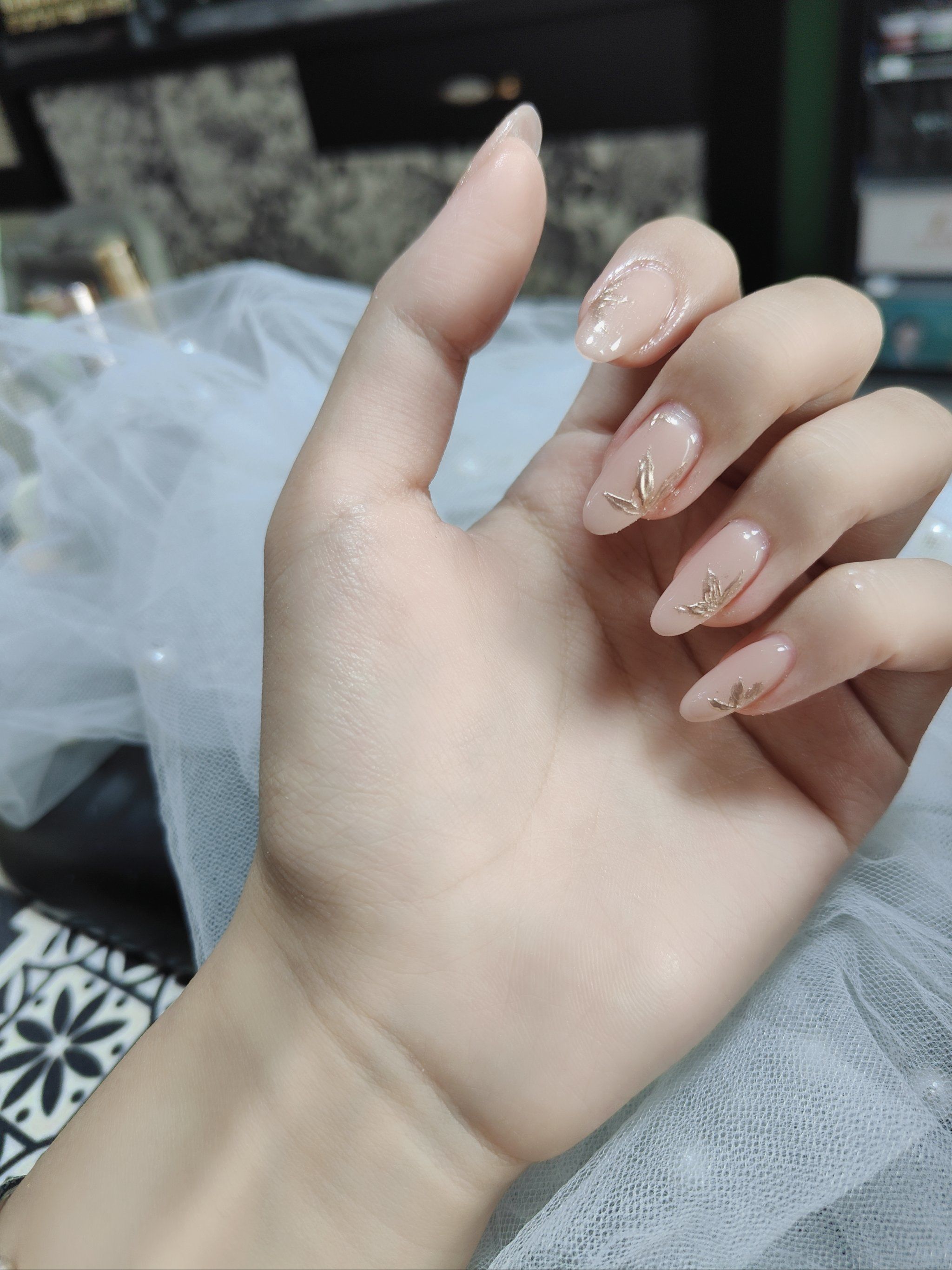 新做的美甲,好喜欢呀