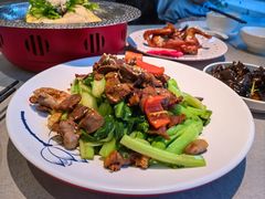 菜心炒鸡杂-林辉家宴·本地家常菜·头牌清远鸡(先锋店)