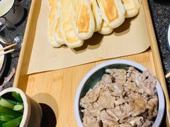 虾酱卷子-渔民船说·北塘海鲜·天津菜·海肠捞饭(北塘古镇店)