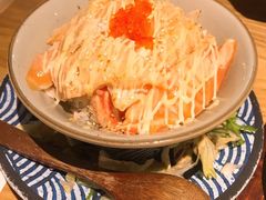 火炙三文鱼蟹柳双拼饭-西月山居匠心创意料理(江汉路新佳丽广场店)