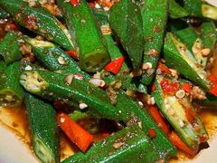泰式香辣肉碎炒秋葵-CHINCHIN 青青·泰国料理(万象食家店)