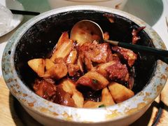 石锅山药焖牛腩-九毛九西北菜(百信广场店)