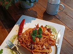 鲜活波士顿龙虾意面-自然食集西餐厅(泰晤士小镇店)