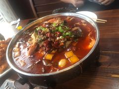 水煮肉片-咱家大院海鲜家常菜