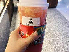 手捣桃子乌龙茶-LELECHA乐乐茶(上海五角场万达广场店)