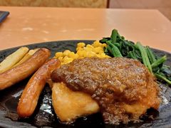 香辣烤肠配黑椒鸡扒-萨莉亚意式餐厅(上渡路店)