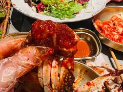 -草家酱蟹炭火烤肉店(珲春南路一店)