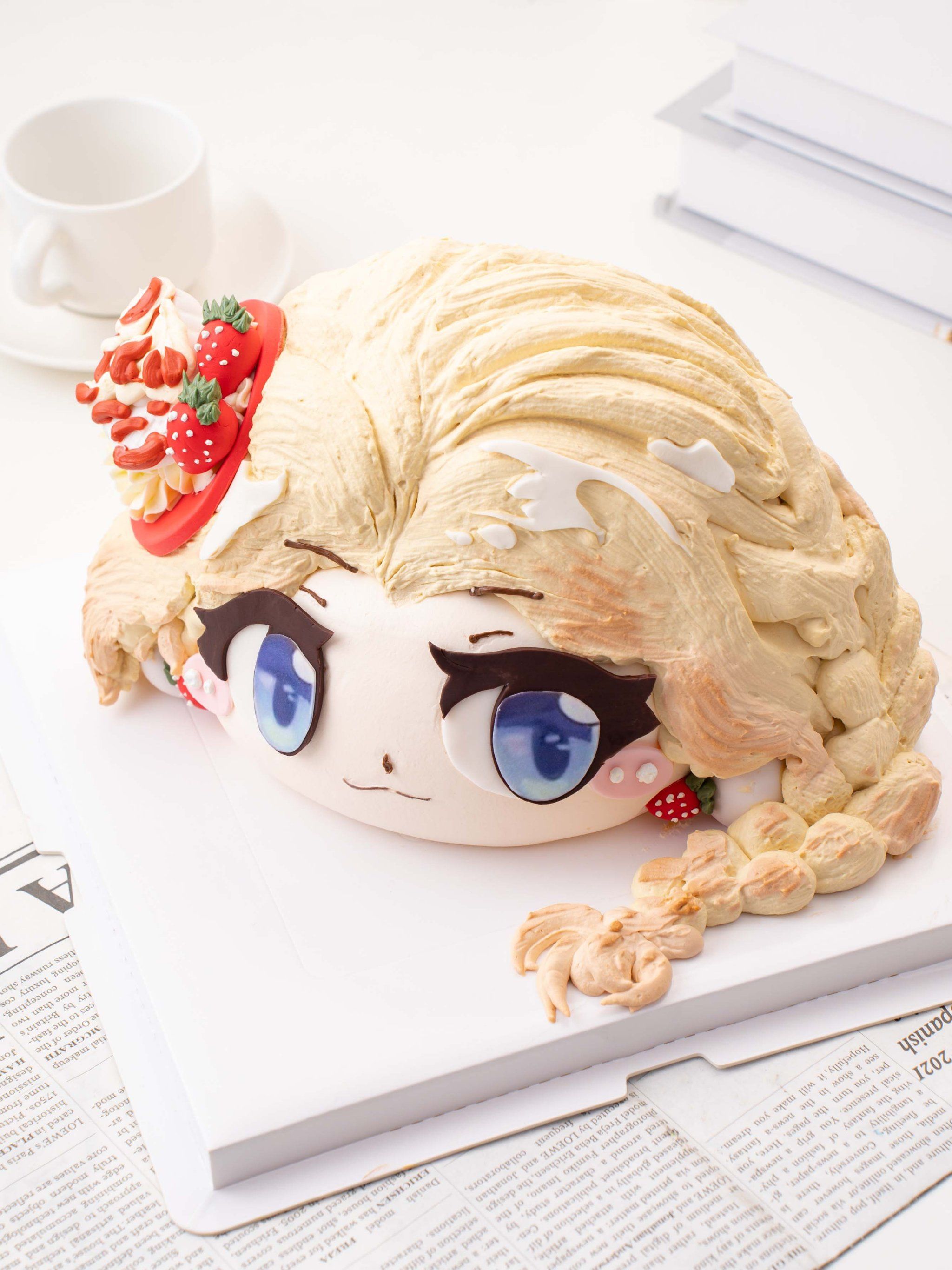 黄发格蕾丝大头蛋糕