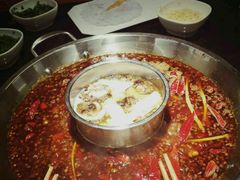 鸳鸯锅底-好汉锅园林秘制老火锅 柴火霸王鸡(金沙店)