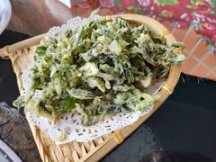 炸花椒芽-姥家大锅台水库渔家