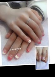手部美甲跳色 爱心 -挚爱美甲Bloved Nail