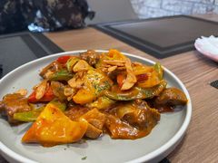 香蒜一口雪花牛肉粒-源·新派中西餐厅(青蓝山美食一条街店)
