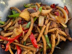 干锅茶树菇-胖大嫂渔家排档·全海景餐厅(渔村店)