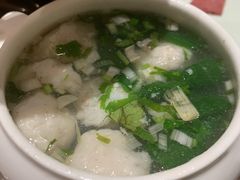 鲜嫩黄花鱼丸汤-将相和·海鲜蒸饺大连菜