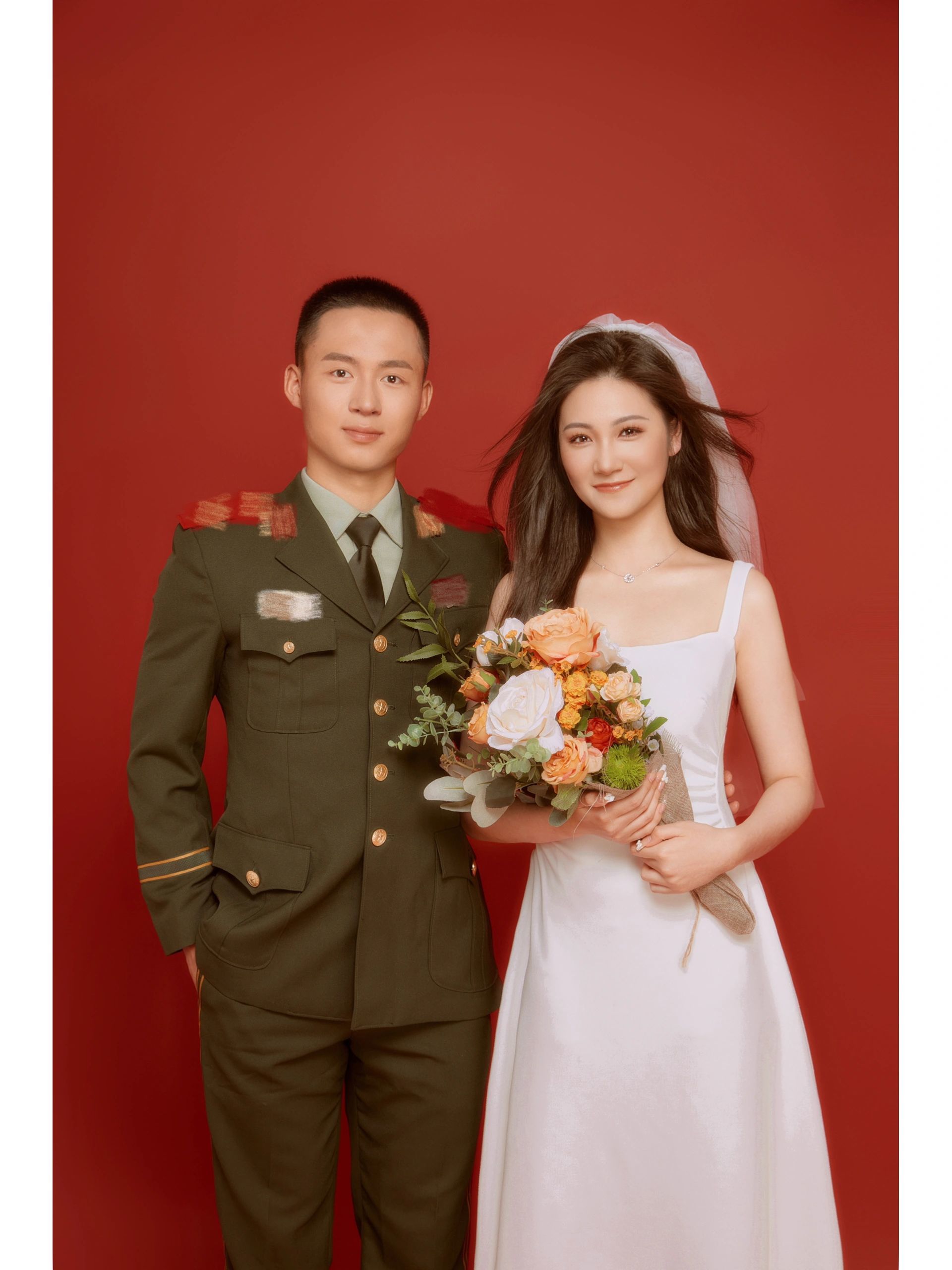 军装情侣写真