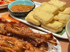 傣味炸五花肉串-浩海火燒雲傣家菜(芮欧百货店)