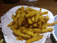 咸蛋黄焗杏鲍菇-锦上中式酒馆(南内环店)