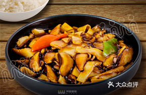 Braised Mushroom Rice with Abalone Sauce