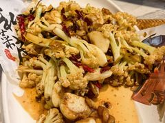 菜花炒麻花-百味地锅鸡(二店·财校分店)