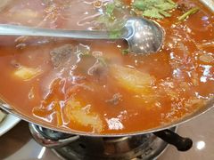 番茄土豆炖牛肉-大眼锅贴饺子(河西店)