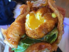 -小红车炸蛋葱油饼