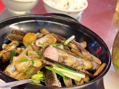 姜葱蛏子-大树下海鲜饭店
