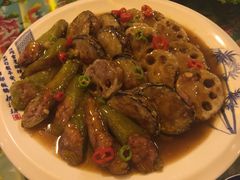 家烧三宝-闯关东东北农家菜(崂山石老人店)