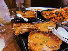 焗蟹煲-日进一片海.生腌海鲜火锅.宵夜烧烤(三里屯总店)