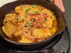 蒜香火腿包浆豆腐-云海肴云南菜·蒸汽石锅鱼(新奥店)