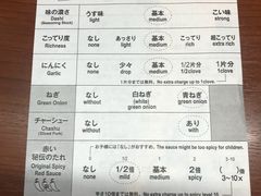 菜单-一兰拉面(新宿中央东口店)