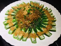 蒜蓉蒸秋葵-茶叁酒肆·楚味江湖(菱角湖店)