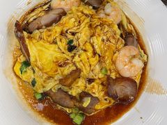 虾仁叉烧双拼滑蛋饭-旺记冰室(九龙中心大厦店)