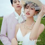 清新甜蜜的森系婚纱照