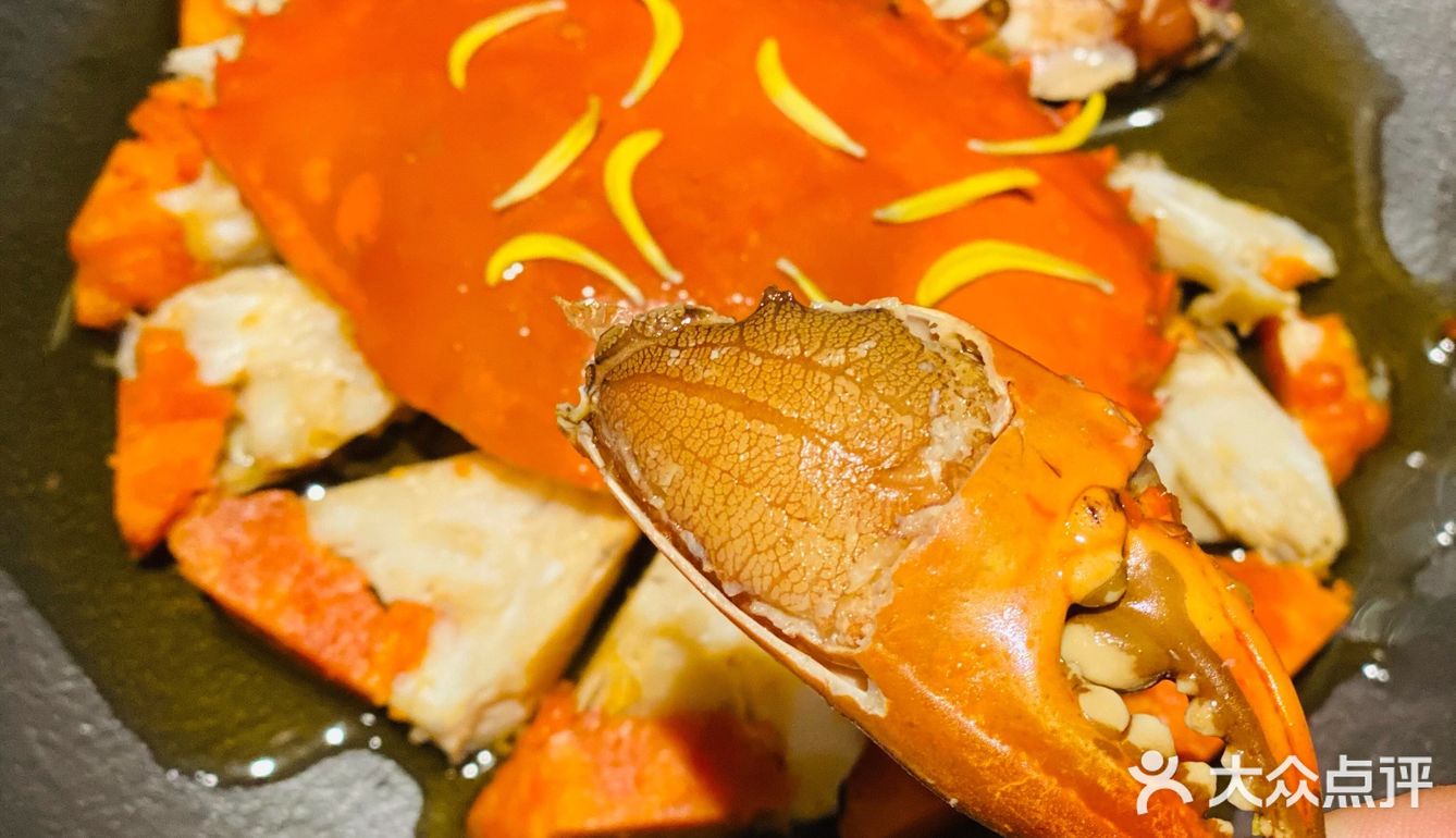 膏满肉足的熟醉全膏蟹